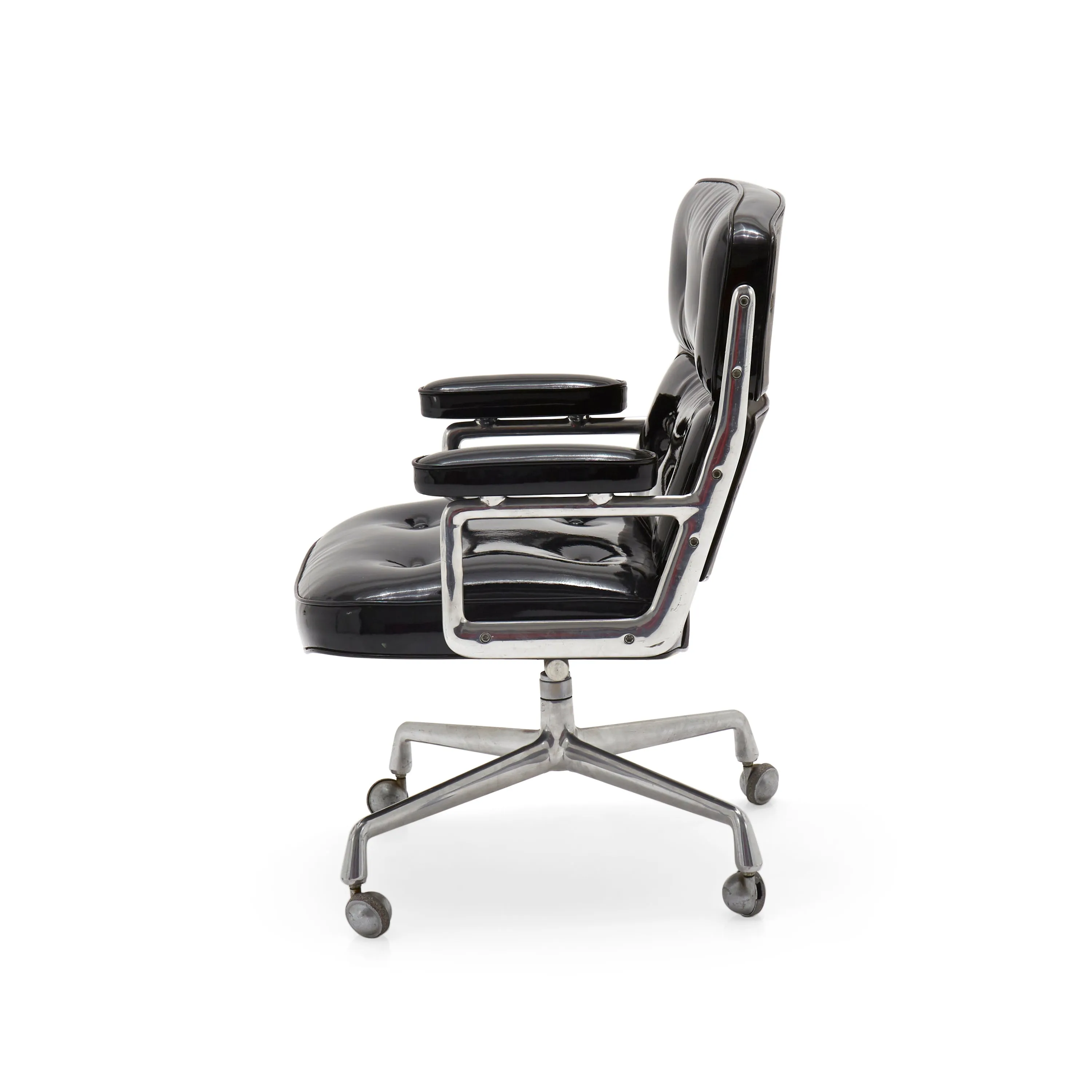 Black Patent Shiny Office Chair