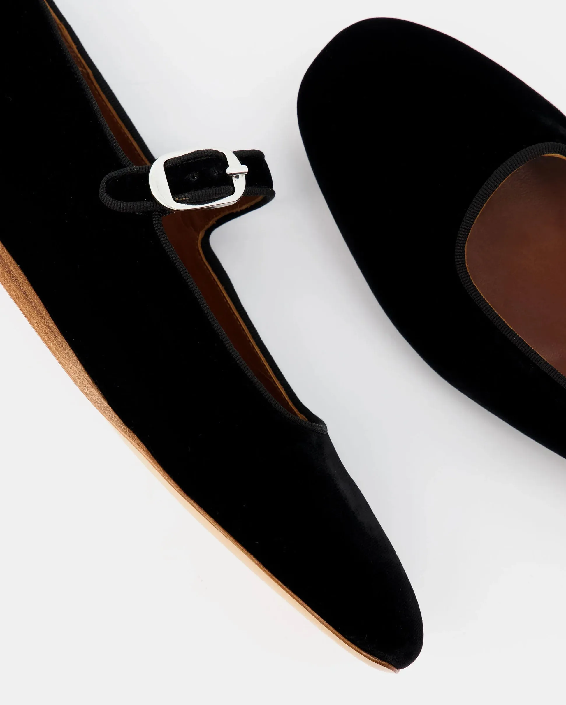CLASSIC MARY JANE VELVET / BLACK