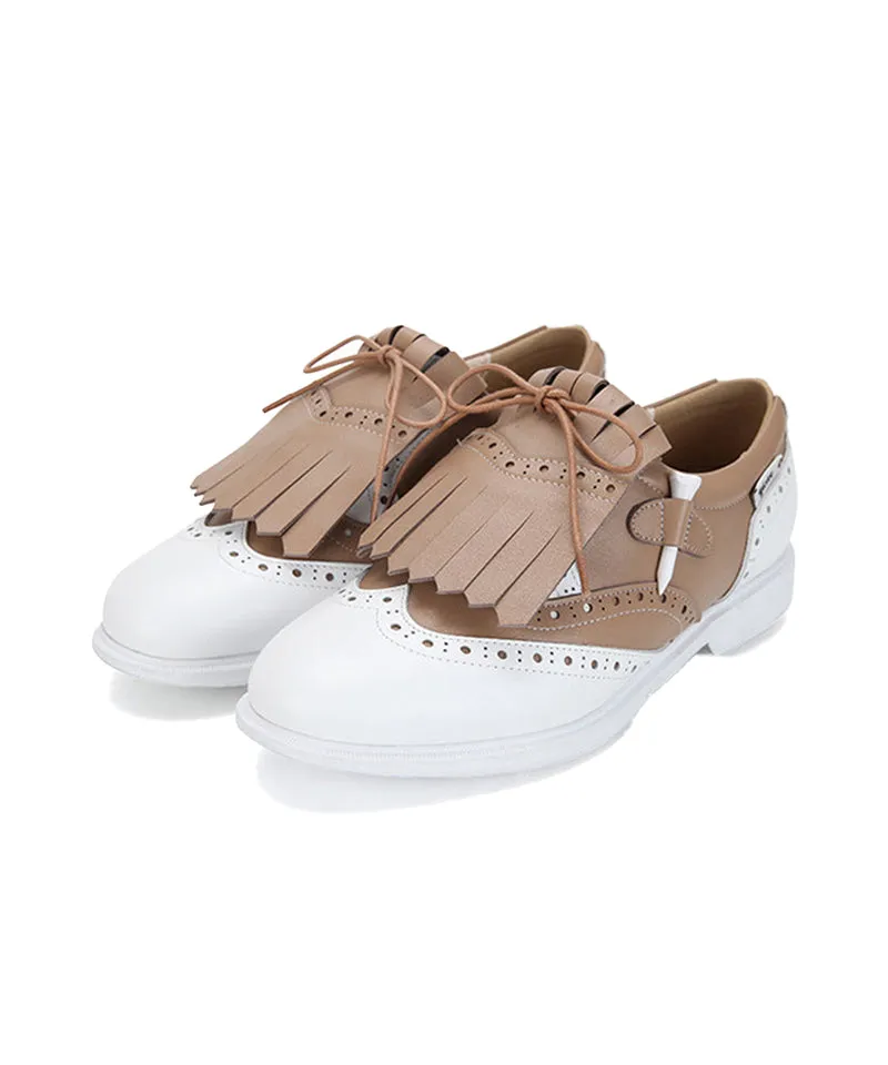 Giclee Tee-In Spikeless Golf Shoes - Beige
