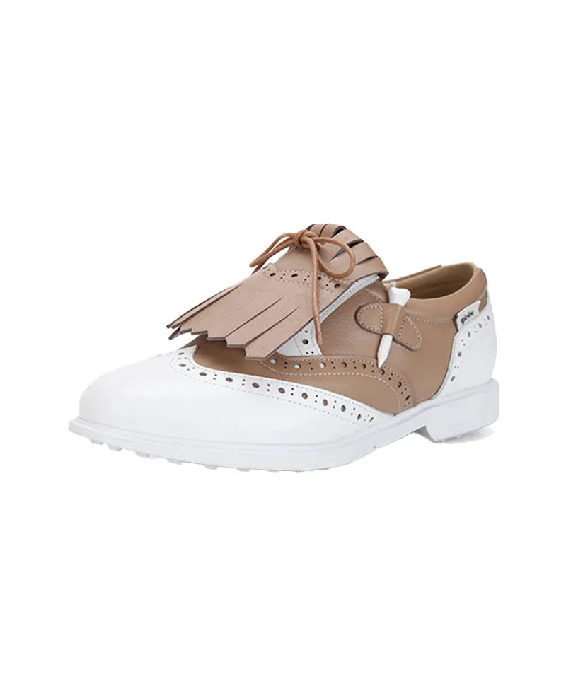 Giclee Tee-In Spikeless Golf Shoes - Beige