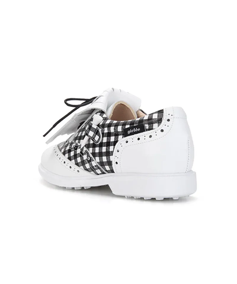 Giclee Tee-In Spikeless Golf Shoes - Black Check