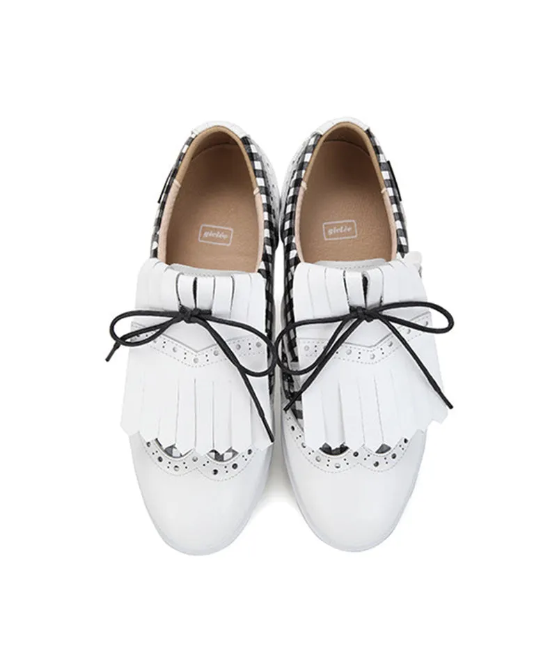 Giclee Tee-In Spikeless Golf Shoes - Black Check