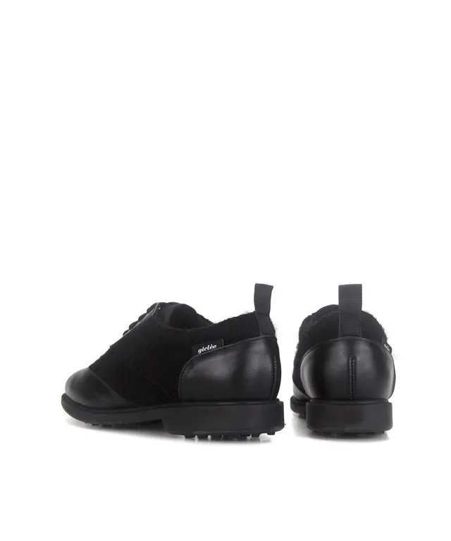 Giclee Warmer Spikeless Golf Shoes - Black