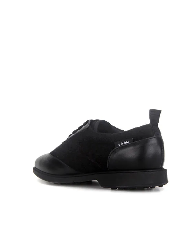 Giclee Warmer Spikeless Golf Shoes - Black
