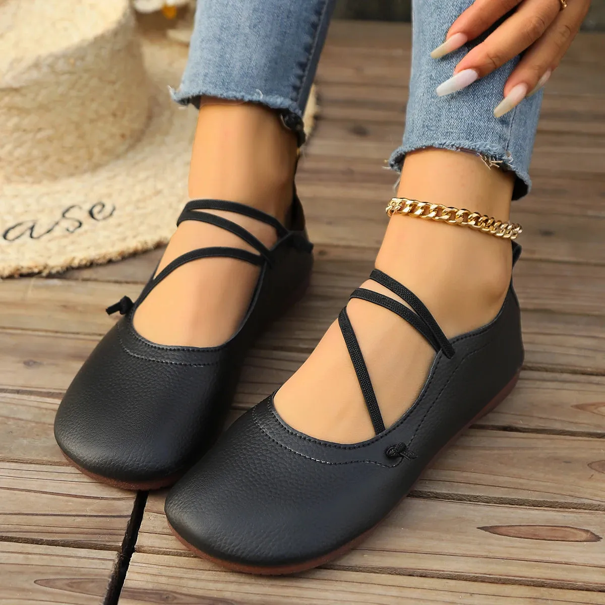 Hnzxzm New Casual Flat Single Shoes Brand Designer Woman Square Toe Japanned Leather Flats Vintage Narrow Band Loafers Luxury Shoes
