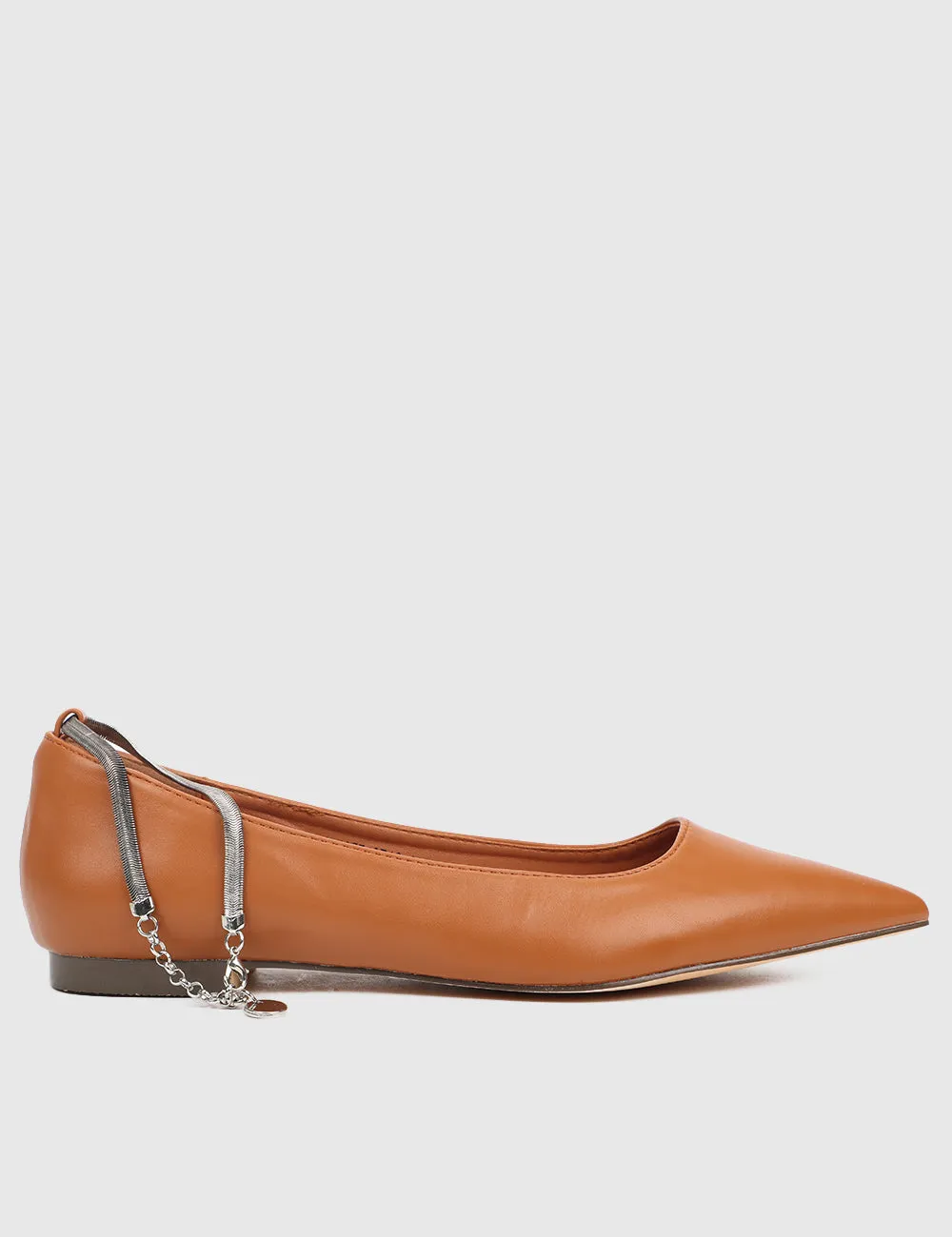 Joisse Pointed Toe Ballerina & Flats (Caramel)