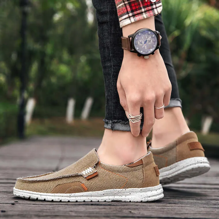 Men's Canvas Slip-On Casual Shoes