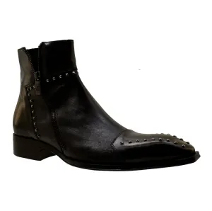 Men's Italian Shoes Jo Ghost 3516 Black Brown Leather Dress Boots