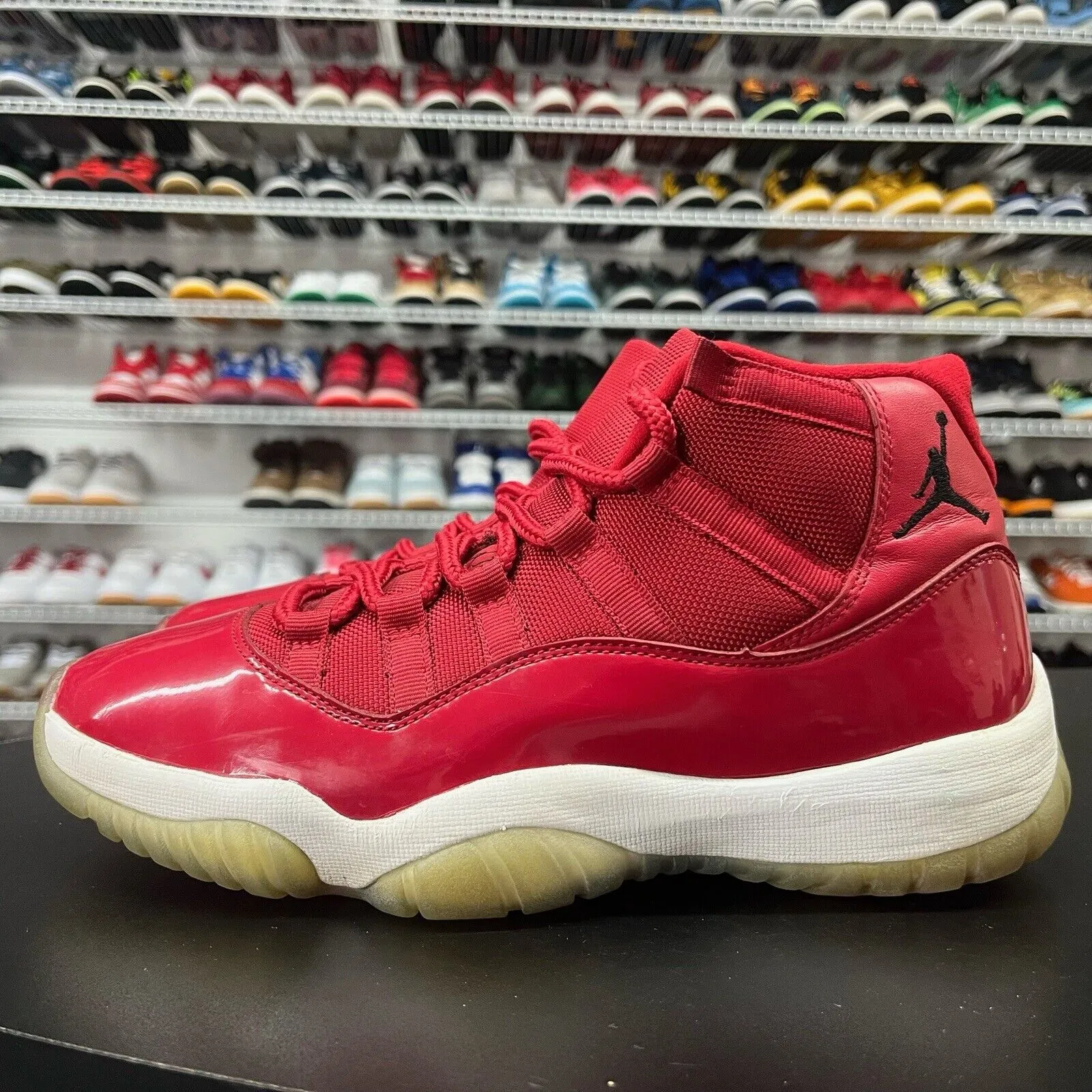 Nike Jordan 11 Retro Win Like 96 Red 378037-623 Men's Size 8.5