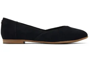TOMS Womens Jutti Neat Flats - Black