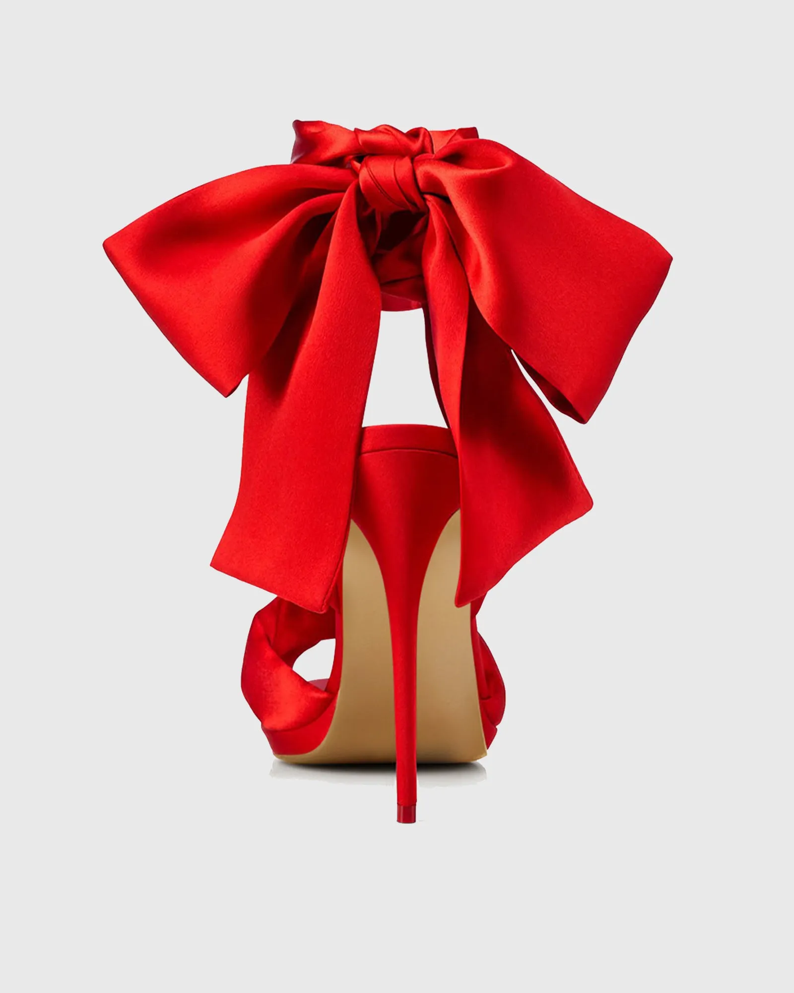 Viola Cross Lace Up Sandals In Red