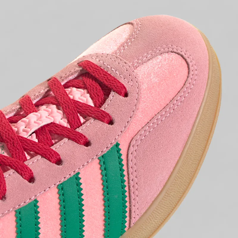 Women's Gazelle Indoor Velvet 'Glow Pink/Court Green'