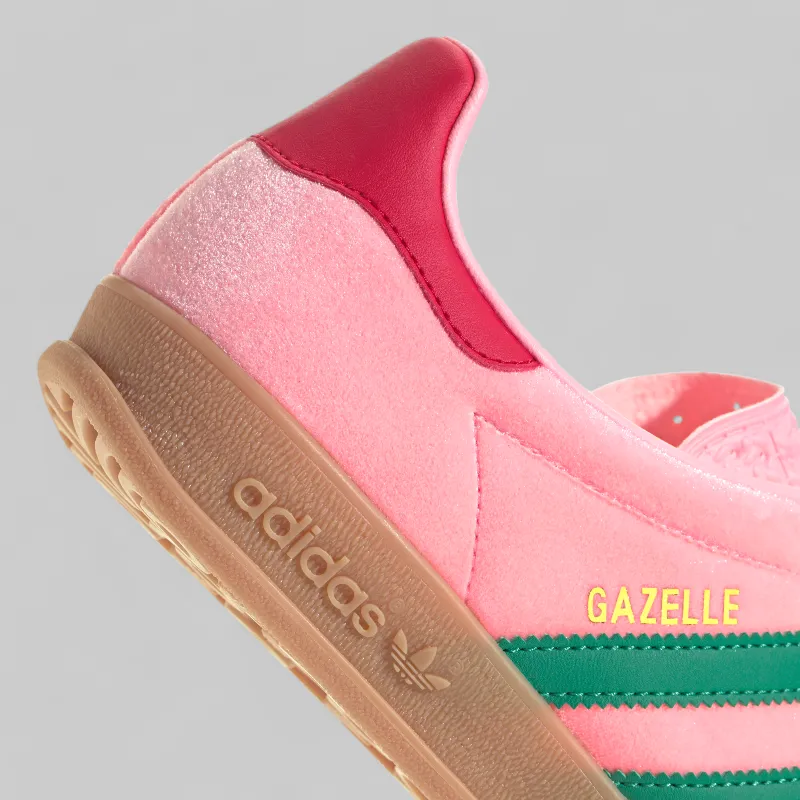Women's Gazelle Indoor Velvet 'Glow Pink/Court Green'