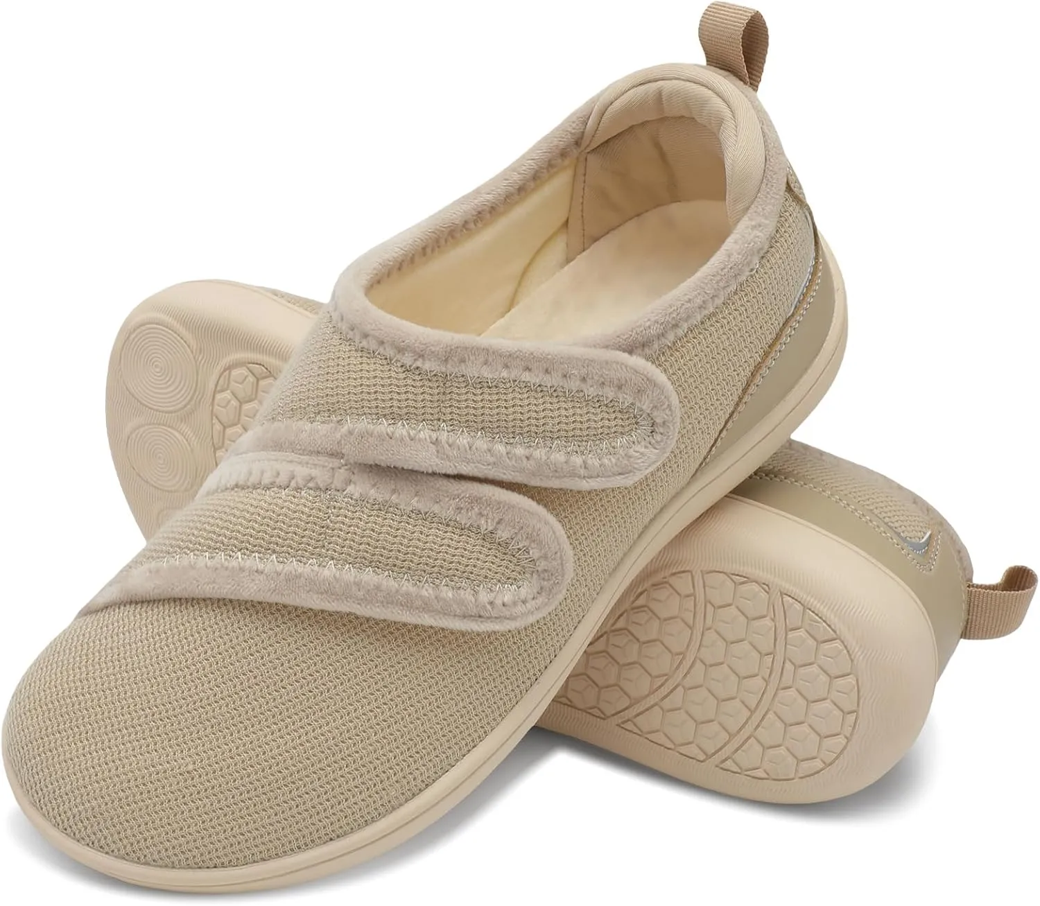 XIHALOOK Slippers for Women Diabetic Shoes Wide House Shoes Adjustable for Edema Plantar Fasciitis