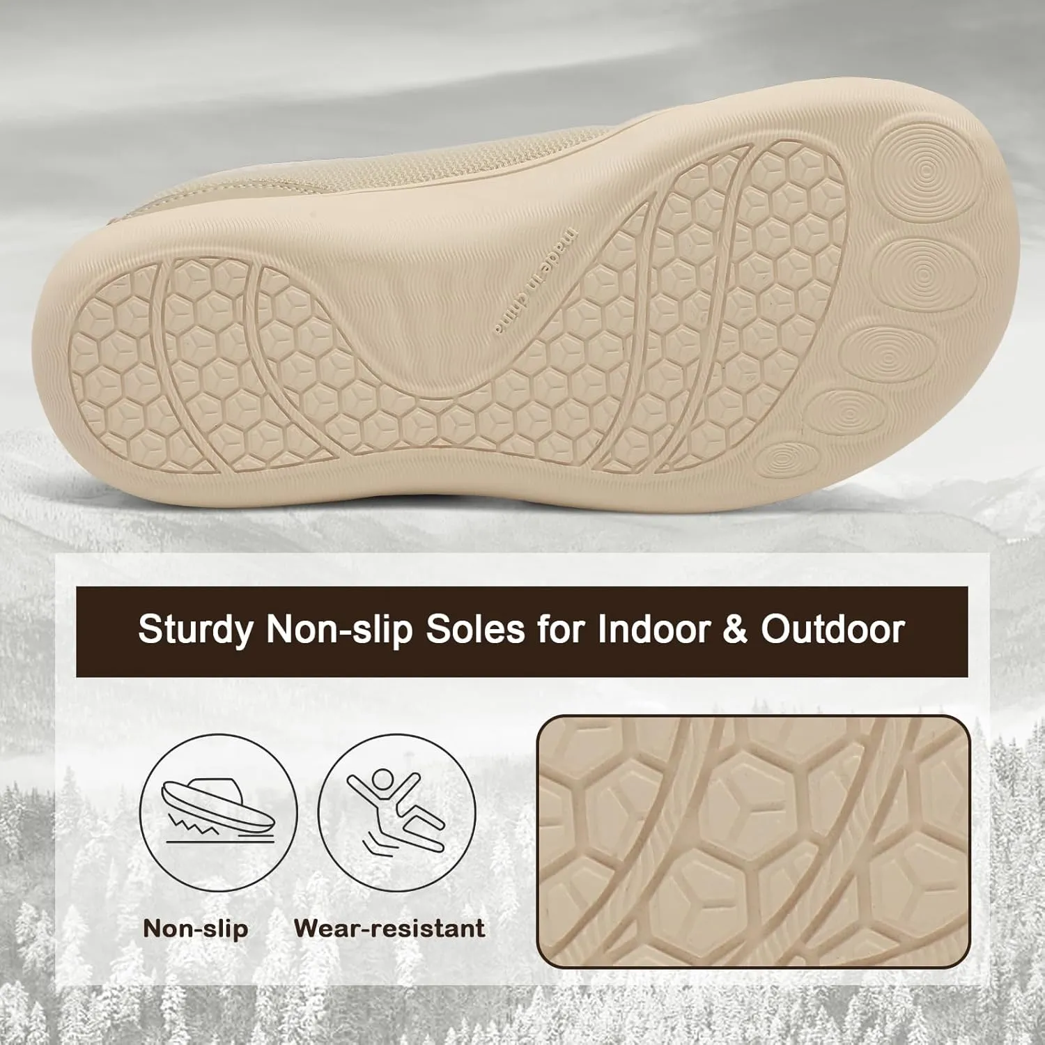 XIHALOOK Slippers for Women Diabetic Shoes Wide House Shoes Adjustable for Edema Plantar Fasciitis